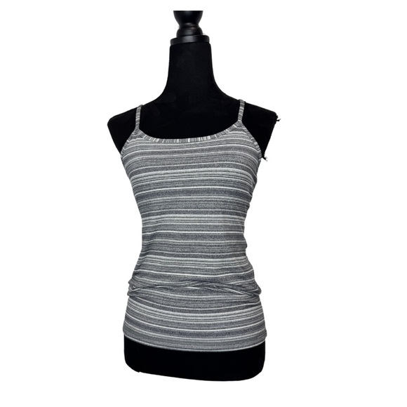 Lululemon Power Y Tank Stripes Grey - Picture 1 of 5